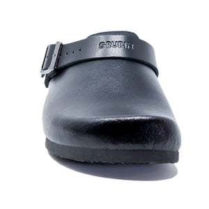 Stockholm Women Clogs black leather Soft - PREMIUM COMFORT