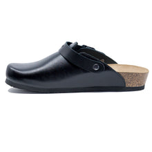 Load image into Gallery viewer, Stockholm Women Clogs black leather Soft - PREMIUM COMFORT