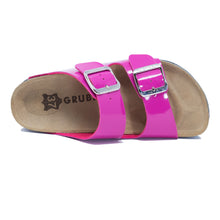 Load image into Gallery viewer, Women&#39;s Arizona Pink Glossy leatherette sandals