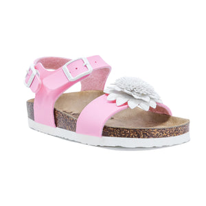 Dahlia girls sandals pink leatherette