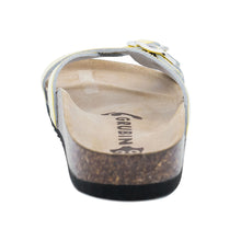 Load image into Gallery viewer, Women&#39;s Modena Yellow leather sandals