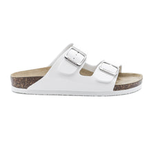Load image into Gallery viewer, Women&#39;s Arizona White leatherette sandals