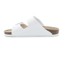 Load image into Gallery viewer, Women&#39;s Arizona White leatherette sandals