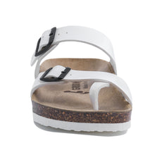 Load image into Gallery viewer, Women&#39;s Arena  White leatherette sandals