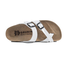 Load image into Gallery viewer, Women&#39;s Arena  White leatherette sandals