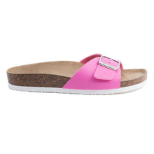 Load image into Gallery viewer, Women&#39;s Madrid Pink leatherette sandals