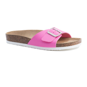 Women's Madrid Pink leatherette sandals