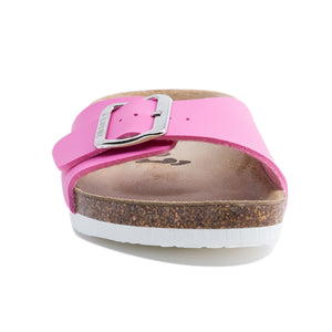 Women's Madrid Pink leatherette sandals
