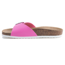 Load image into Gallery viewer, Women&#39;s Madrid Pink leatherette sandals