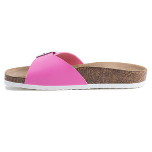 Women's Madrid Pink leatherette sandals