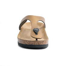 Load image into Gallery viewer, Women&#39;s Tacoma gold soft thong sandals