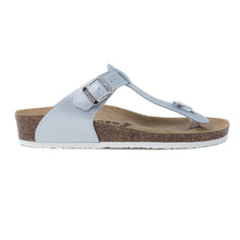 Load image into Gallery viewer, Sayonara Women&#39;s classic silver thong leather sandals