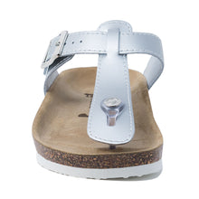 Load image into Gallery viewer, Sayonara Women&#39;s classic silver thong leather sandals