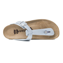 Load image into Gallery viewer, Sayonara Women&#39;s classic silver thong leather sandals