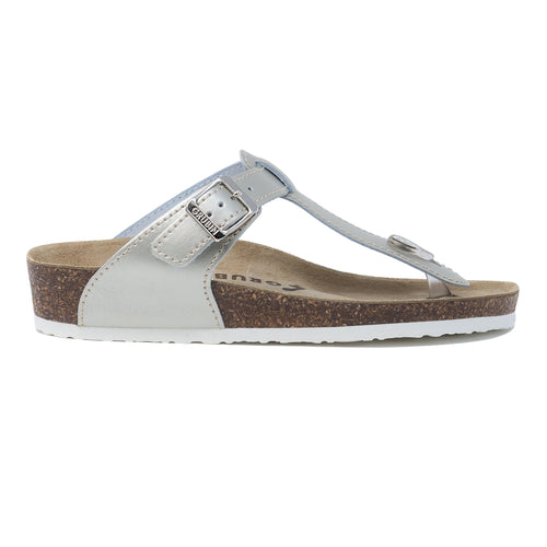 Sayonara Women's classic gold thong leather sandals