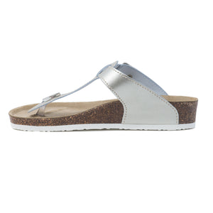 Sayonara Women's classic gold thong leather sandals