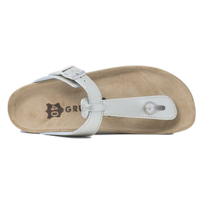 Sayonara Women's classic gold thong leather sandals