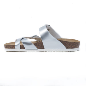 Women's Arena silver sandals