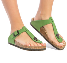 Load image into Gallery viewer, Women Sayonara green sandals